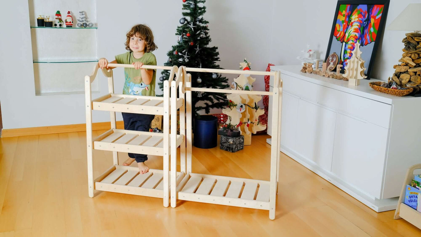Montessori Wooden Wardrobe Set