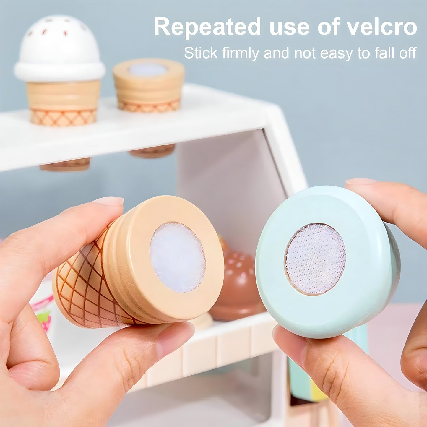 Wooden Ice Cream Pretend Toys