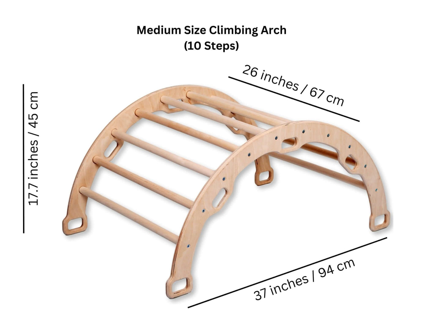 Climbing Arch/Rocker with Pillow & Ramp / Medium Size